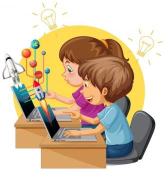 /Files/images/1c23-24nr/Free Vector _ Kids using laptop with education icons.jpg